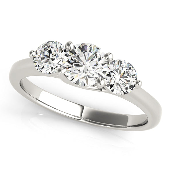 Engagement Rings 3 Stone Round - TN82873