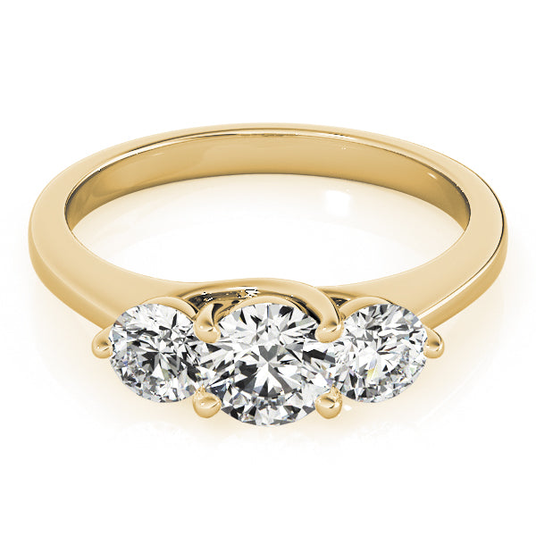 Engagement Rings 3 Stone Round - TN82873