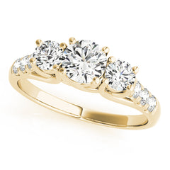 Engagement Rings 3 Stone Round - TN82876