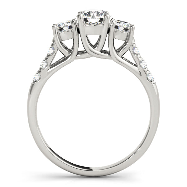 Engagement Rings 3 Stone Round - TN82876