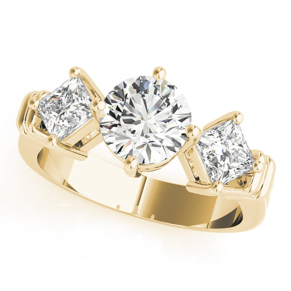 Engagement Rings 3 Stone Round - TN82939