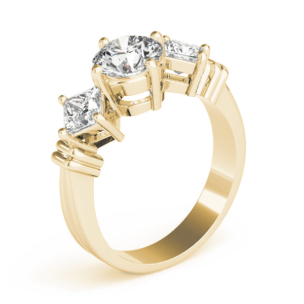 Engagement Rings 3 Stone Round - TN82939