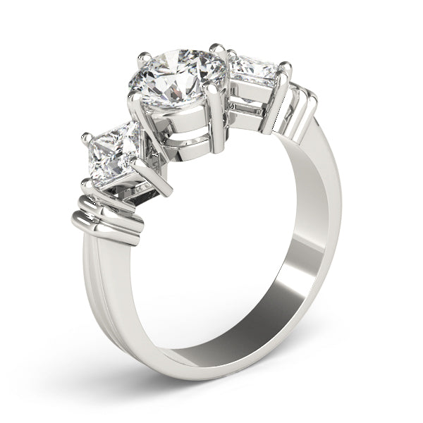 Engagement Rings 3 Stone Round - TN82939