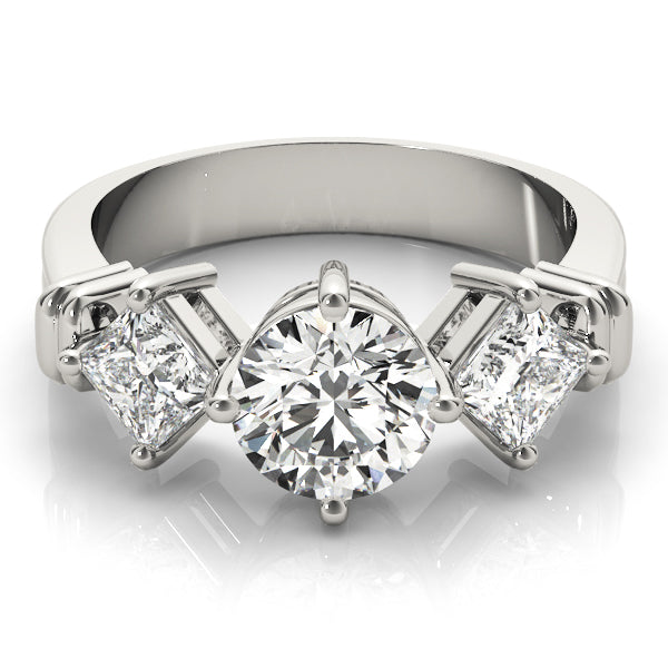 Engagement Rings 3 Stone Round - TN82939