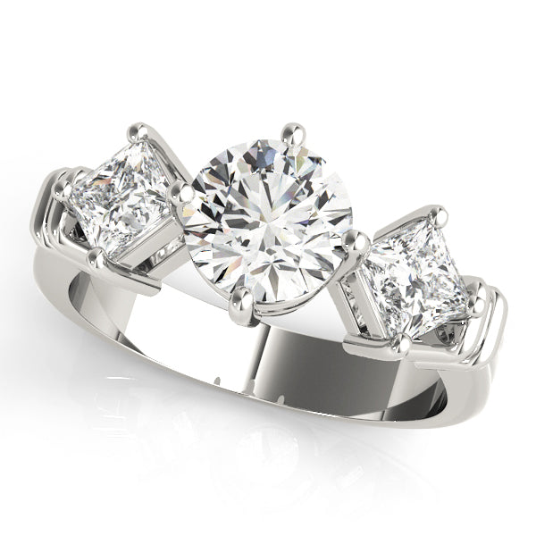 Engagement Rings 3 Stone Round - TN82939