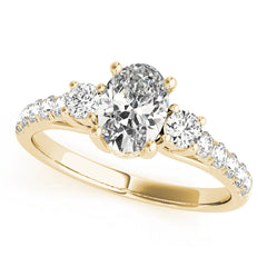 Engagement Rings 3 Stone Oval - TN82941