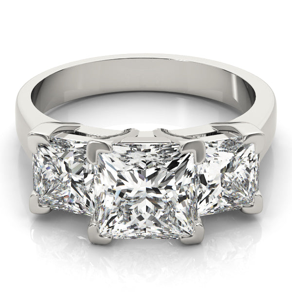 Engagement Rings 3 Stone Princess - TN82942