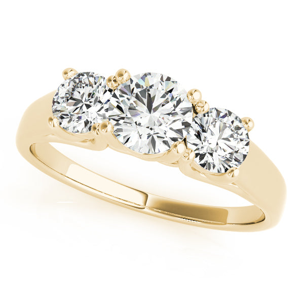 Engagement Rings 3 Stone Round - TN82949