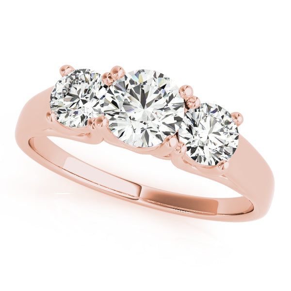 Engagement Rings 3 Stone Round - TN82949