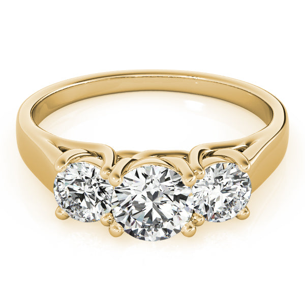 Engagement Rings 3 Stone Round - TN82949