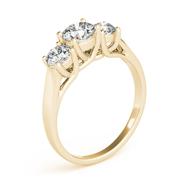 Engagement Rings 3 Stone Round - TN82949