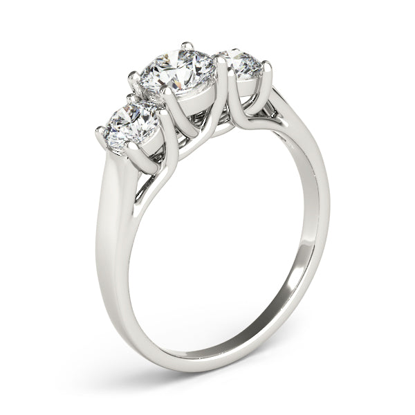 Engagement Rings 3 Stone Round - TN82949