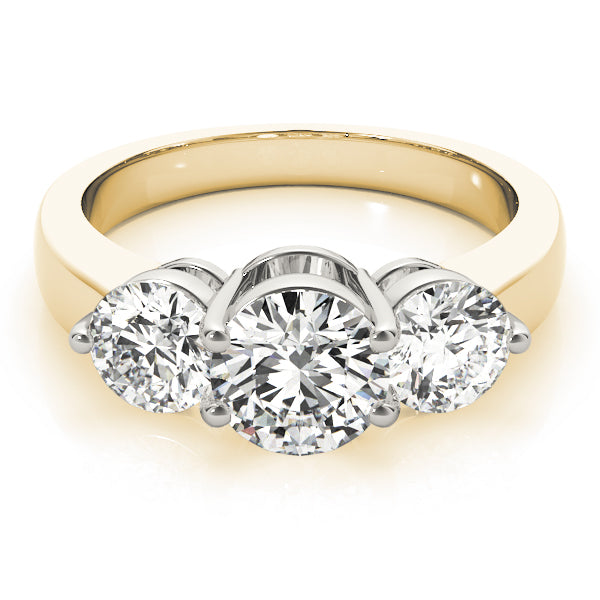 Engagement Rings 3 Stone Round - TN82950