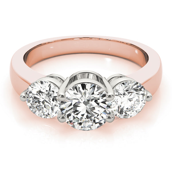 Engagement Rings 3 Stone Round - TN82950