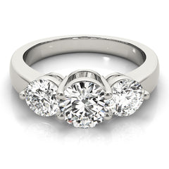 Engagement Rings 3 Stone Round - TN82950