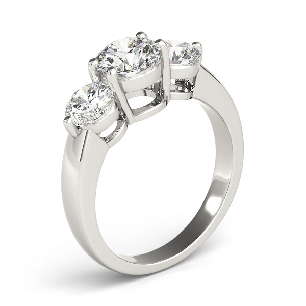 Engagement Rings 3 Stone Round - TN82950