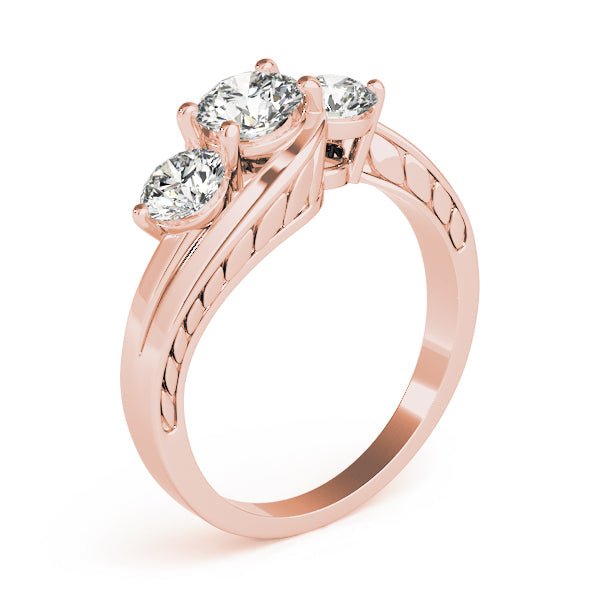 Engagement Rings 3 Stone Round - TN82951