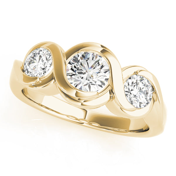 Engagement Rings 3 Stone Round - TN82952