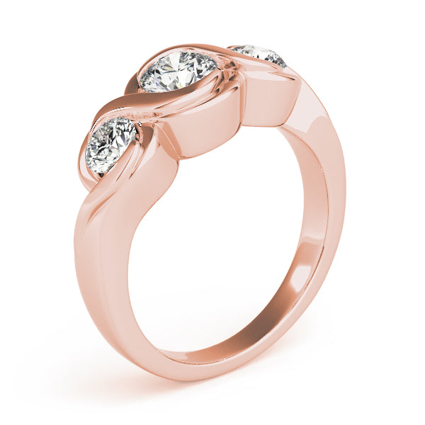 Engagement Rings 3 Stone Round - TN82952