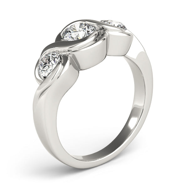 Engagement Rings 3 Stone Round - TN82952