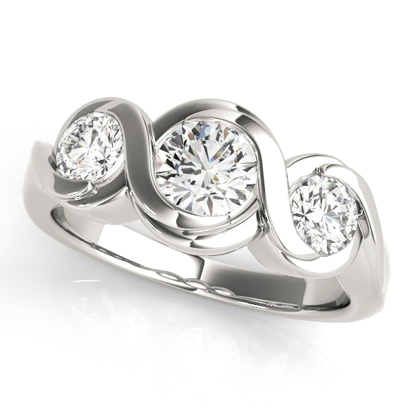 Engagement Rings 3 Stone Round - TN82952