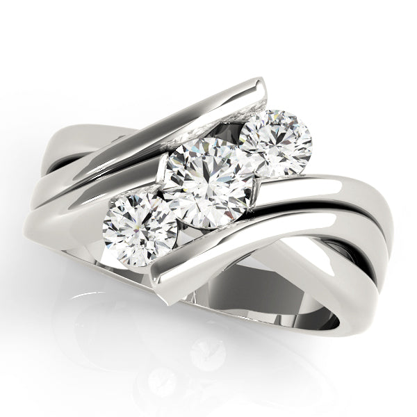 Engagement Rings 3 Stone Round - TN82957