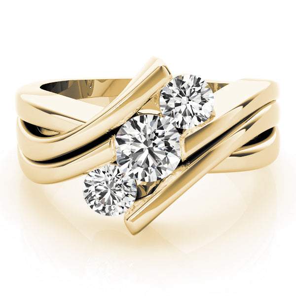 Engagement Rings 3 Stone Round - TN82957