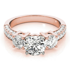 Engagement Rings 3 Stone Round - TN83237