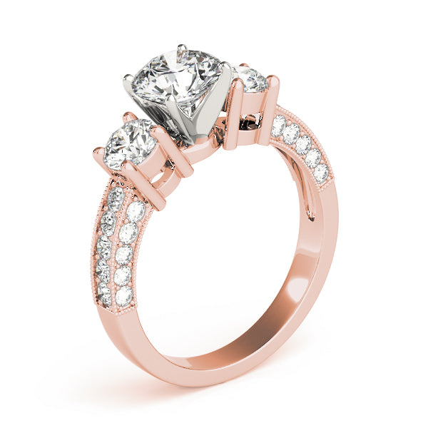 Engagement Rings 3 Stone Round - TN83237