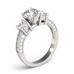 Engagement Rings 3 Stone Round - TN83237
