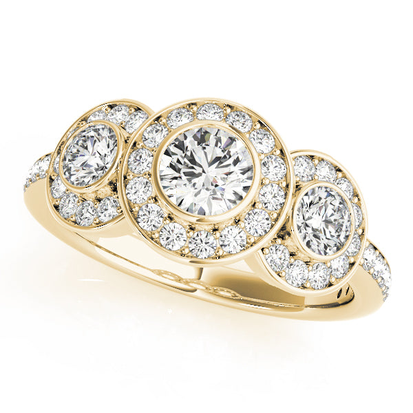 Engagement Rings 3 Stone Round - TN83341