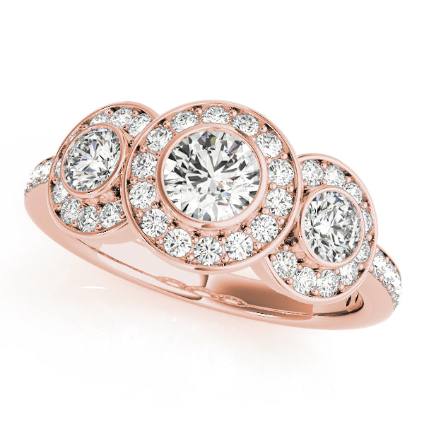 Engagement Rings 3 Stone Round - TN83341