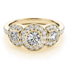 Engagement Rings 3 Stone Round - TN83341