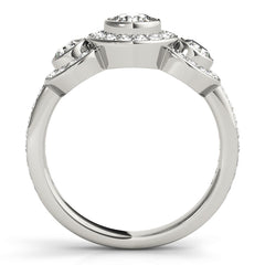 Engagement Rings 3 Stone Round - TN83341