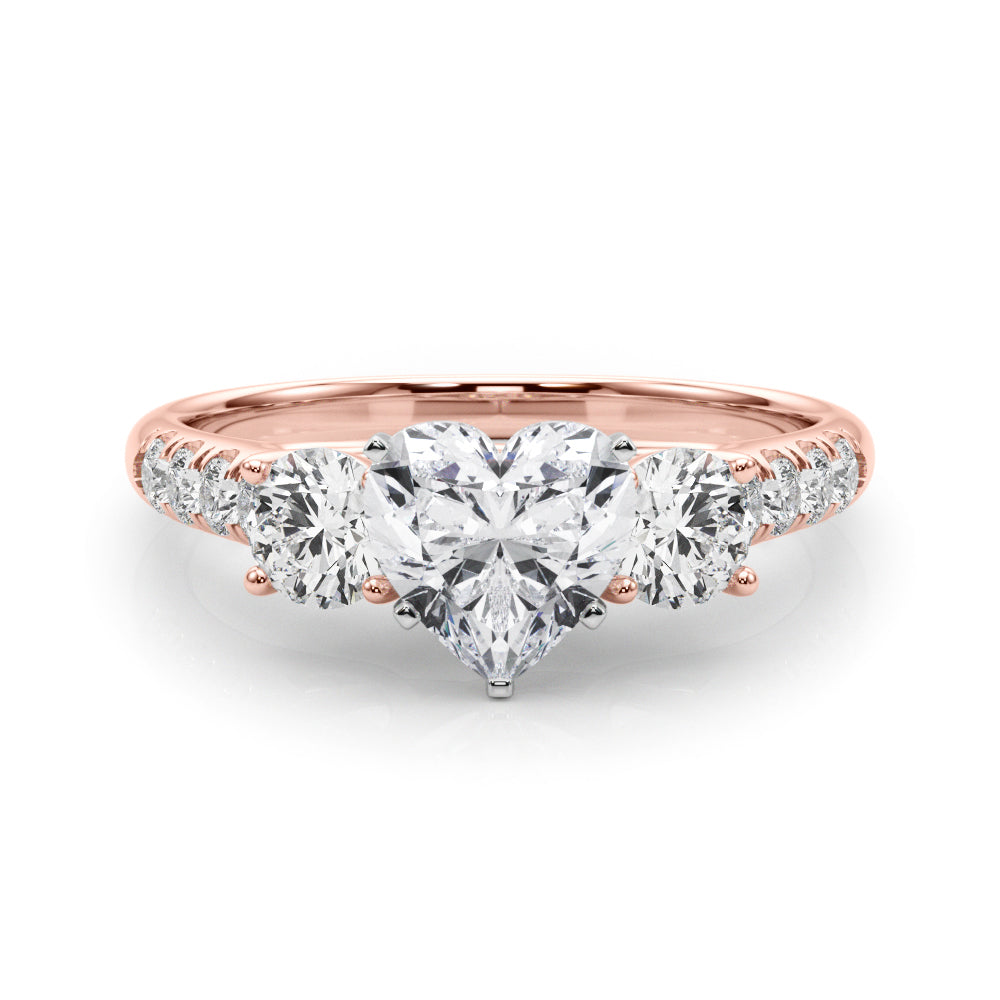 Engagement Rings 3 Stone Round - TN83364