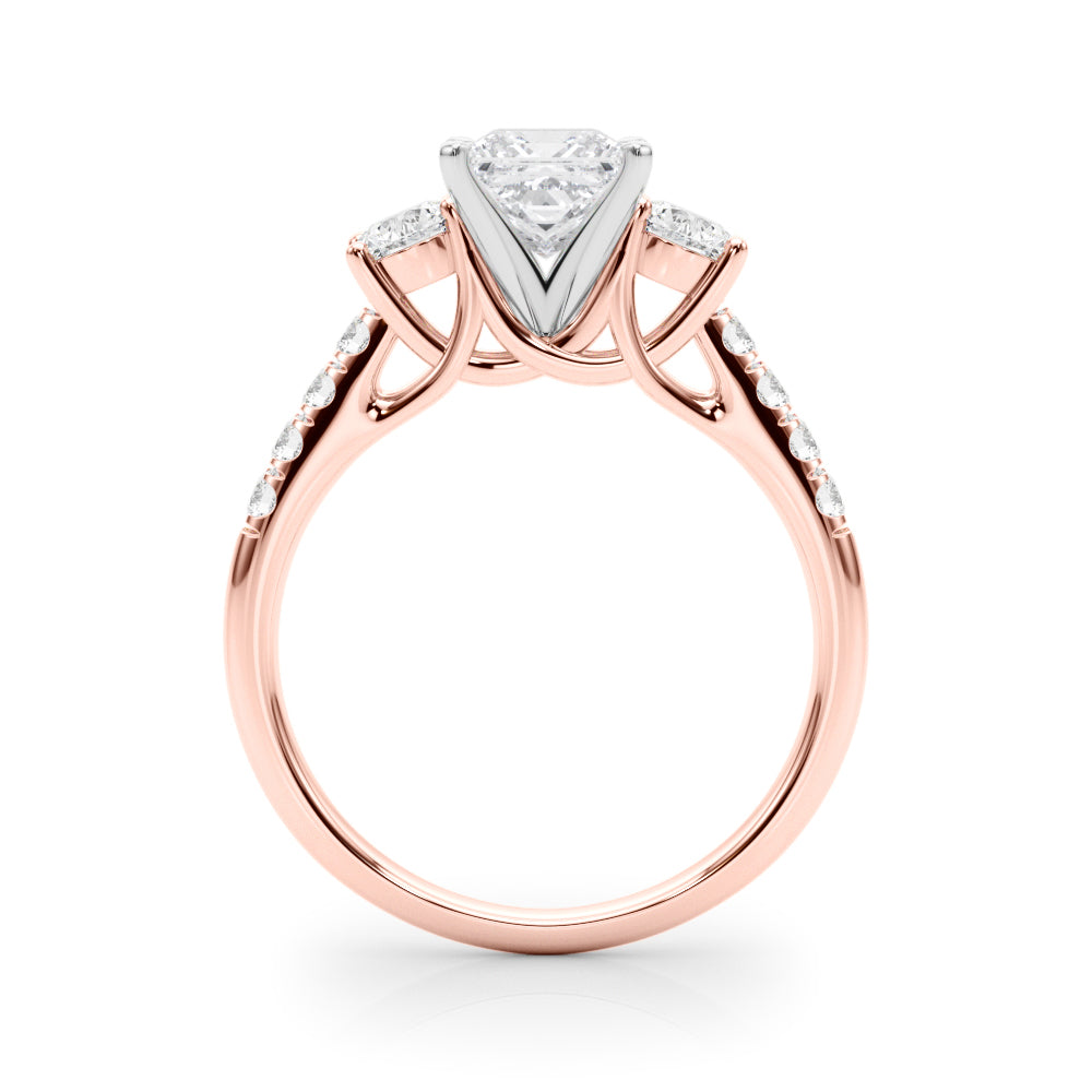 Engagement Rings 3 Stone Round - TN83364