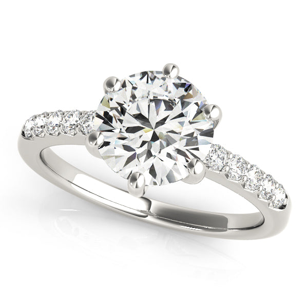 Engagement Rings Single Row Prong Set - TN83442