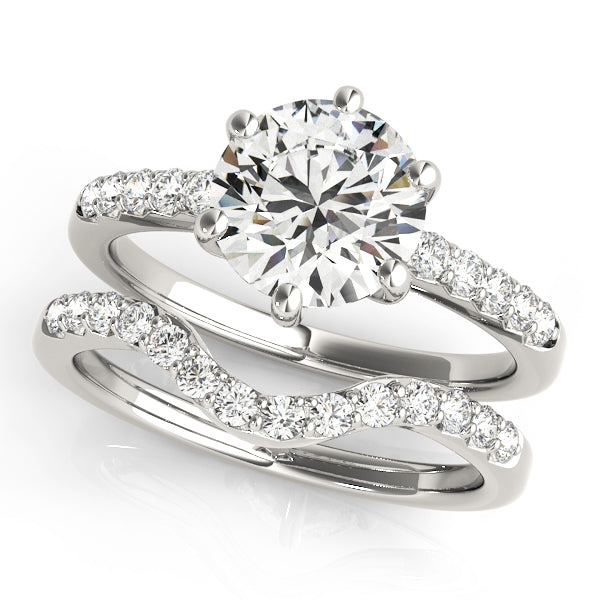 Engagement Rings Single Row Prong Set - TN83442