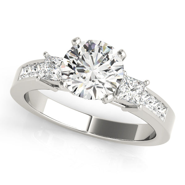 Engagement Rings 3 Stone Princess - TN83464