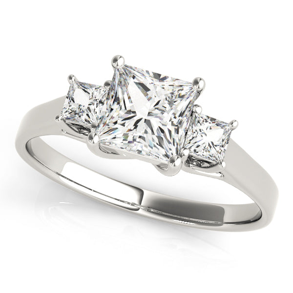 Engagement Rings 3 Stone Princess - TN83476