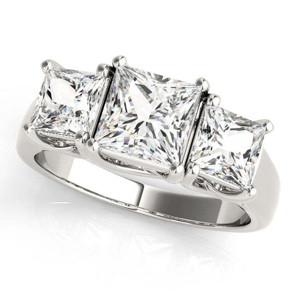 Engagement Rings 3 Stone Princess - TN83478