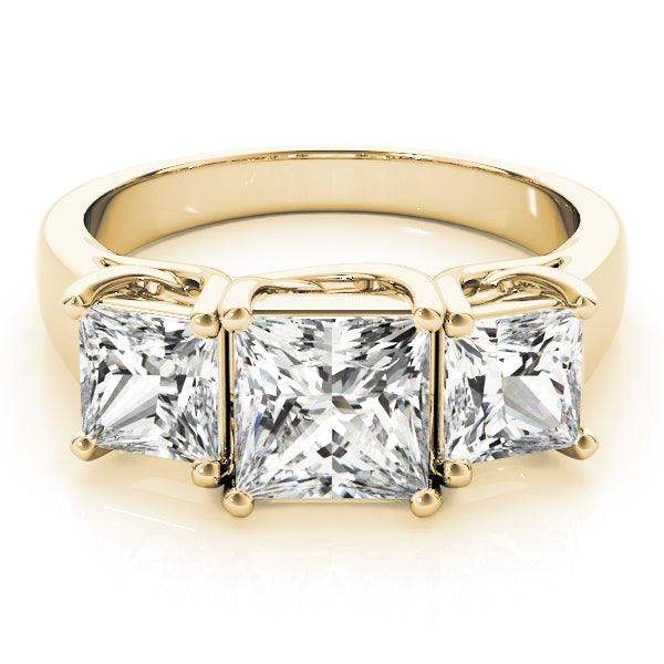 Engagement Rings 3 Stone Princess - TN83478