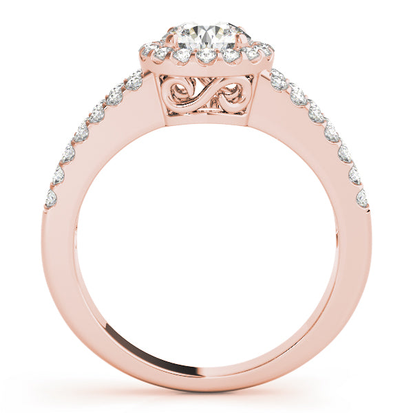 Engagement Rings Halo Round - TN83493