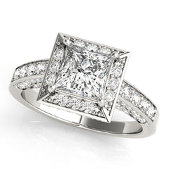 Engagement Rings Halo Square & Cushion - TN83501