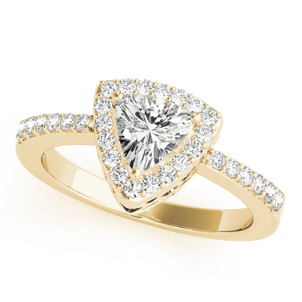 Engagement Rings Halo Pear & Trillion - TN83515