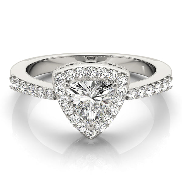 Engagement Rings Halo Pear & Trillion - TN83515