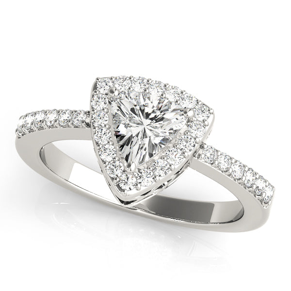 Engagement Rings Halo Pear & Trillion - TN83515