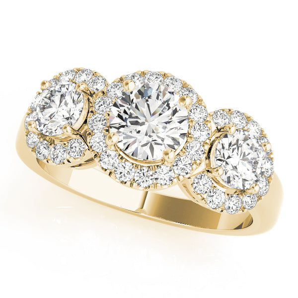Engagement Rings 3 Stone Round - TN83540