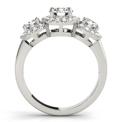 Engagement Rings 3 Stone Round - TN83540
