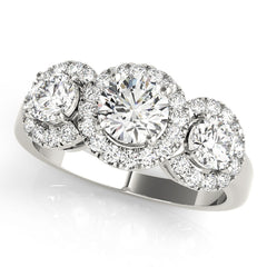 Engagement Rings 3 Stone Round - TN83540